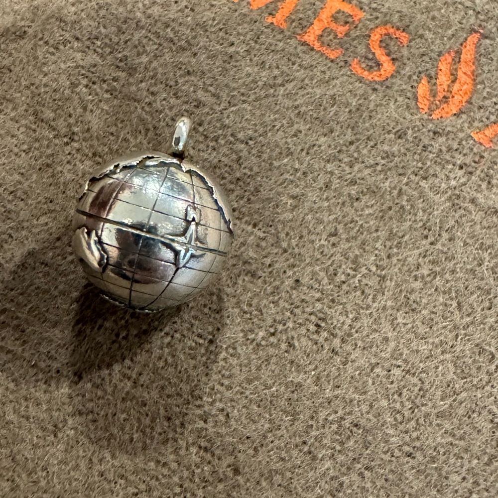 James Avery Sterling Silver Earth Charm - Picture 6 of 8